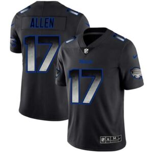 Buffalo Bills 17 Josh Allen Black 2019 Smoke Fashion Limited Men Jersey