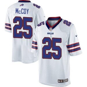 Bills 25 LeSean McCoy White Youth Stitched Limited Jersey