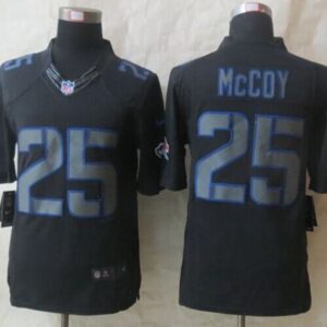 Bills 25 LeSean McCoy Black Men Stitched Impact Limited Jersey