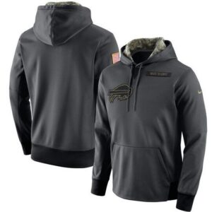 Buffalo Bills Anthracite Salute to Service Player Performance Hoodie