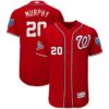 MLB  Nationals 20 Daniel Murphy 2018 Spring Training Flex Base Men Jersey
