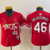 MLB Cardinals 46 Paul Goldschmidt Red 2024 City Connect Nike Cool Base Youth Jersey
