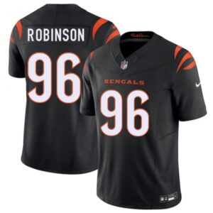 Cincinnati Bengals 96 Landon Robinson Black F.U.S.E. Vapor Limited Men Jersey