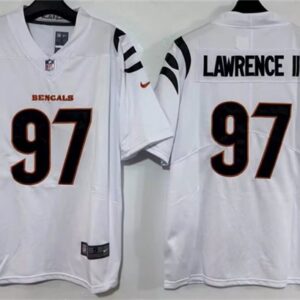 Cincinnati Bengals 97 Dexter Lawrence II White Vapor Limited Men Jersey