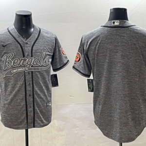 Nike Bengals Blank Grey Vapor Baseball Limited Men Jersey