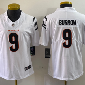 Nike Bengals 9 Joe Burrow White Vapor Untouchable Limited Youth Jersey