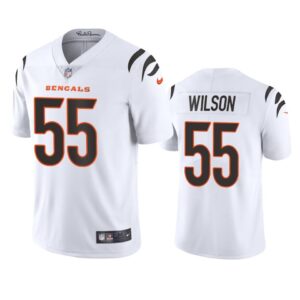 Nike Bengals 55 Logan Wilson White Vapor Untouchable Limited Men Jersey