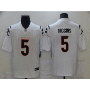 Nike Bengals 5 Tee Higgins White Vapor Untouchable Limited Men Jersey