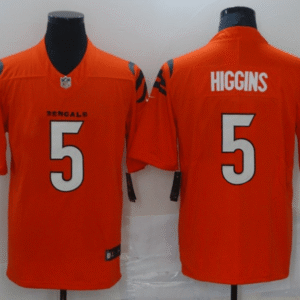 Nike Bengals 5 Tee Higgins Orange New Vapor Untouchable Limited Men Jersey