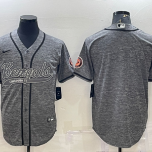 Nike Bengals Blank Grey Vapor Baseball Limited Men Jersey