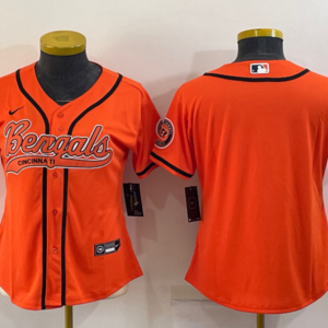 Nike Bengals Blank Orange Vapor Baseball Limited Women Jersey