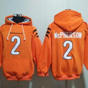 Nike Bengals 2 Evan McPherson Orange Pullover Hoodie