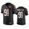 Nike Bengals 91 Trey Hendrickson Black Super Bowl LVI Vapor Limited Men Jersey