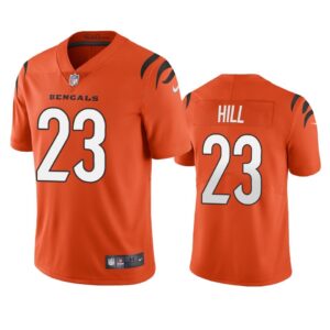 Bengals 23 Daxton Hill Orange 2022 Draft Vapor Untouchable Limited Men Jersey