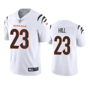 Bengals 23 Daxton Hill White 2022 Draft Vapor Untouchable Limited Men Jersey