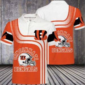 Cincinnati Bengals Helmet Logo Polo