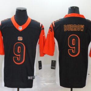 Nike Bengals 9 Joe Burrow Inverted Legend Limited Men Jersey