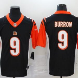 Bengals 9 Joe Burrow Black 2020 Draft Vapor Untouchable Limited Men Jersey