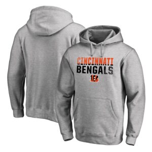 Cincinnati Bengals Pro Line Ash Fade Out Pullover Men Hoodie