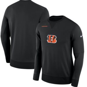 Nike Cincinnati Bengals Black Sideline Team Logo Performance Men Sweatshirt