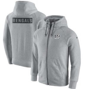 Cincinnati Bengals Gridiron Gray 2.0 Full-Zip Hoodie