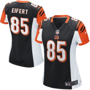Nike Cincinnati Bengals 85 Tyler Eifert Women Black Home Jersey