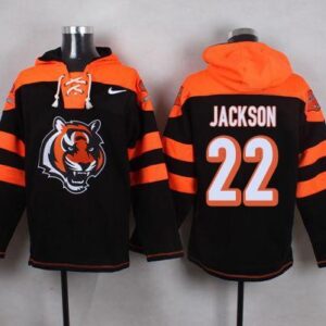 Bengals 22 William Jackson Black Player Pullover Sweatshirt Hoodie