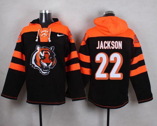 Bengals 22 William Jackson Black Player Pullover Sweatshirt Hoodie