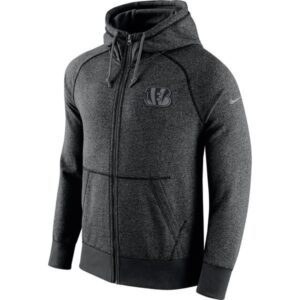 Nike Cincinnati Bengals Heather Grey Gridiron Grey Zip Hoodie