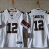 Nike Browns 12 Shedeur Sanders White F.U.S.E. Vapor Limited Women Jersey(Run Small)