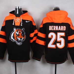 Bengals 25 Giovani Bernard Black Player Pullover Hoodie