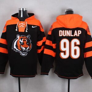 Bengals 96 Carlos Dunlap Black Player Pullover Hoodie