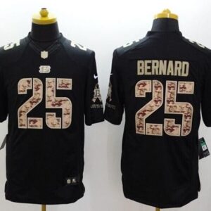 Bengals 25 Giovani Bernard Black Men Stitched Limited Salute to Service Jersey