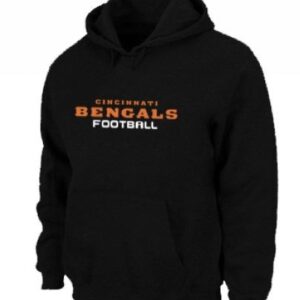 Cincinnati Bengals Font Pullover Black Hoodie