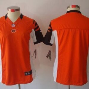 Bengals Blank Orange Women's Limited Jersey
