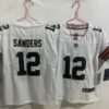 Nike Browns 12 Shedeur Sanders White Vapor Limited Youth Jersey