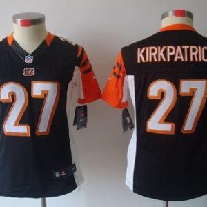 Bengals 27 Dre Kirkpatrick Black Women's Limited Jersey