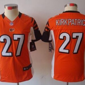 Bengals 27 Dre Kirkpatrick Orange Women's Limited Jersey