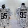 Nike Browns 95 Myles Garrett Arctic Camo 2024 F.U.S.E. Salute to Service Limited Men Jersey (Runs Small)