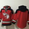 Cleveland Guardians Blank Black_Red Ageless Must-Have Lace-Up Pullover Hoodie