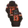 Browns 13 Odell Beckham Jr. Brown 2021 Stitched New Hoodie