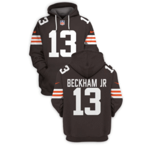 Browns 13 Odell Beckham Jr. New Brown 2021 Stitched New Hoodie