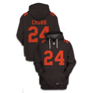 Browns 24 Nick Chubb 2021 Stitched New Hoodie