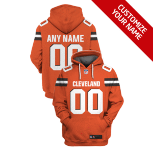 Browns Customized Orange 2021 Stitched New Hoodie