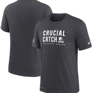 Browns Charcoal 2021 Crucial Catch Performance T-Shirt