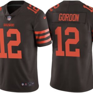 Browns 12 Josh Gordon Brown Color Rush Men Limited Jersey