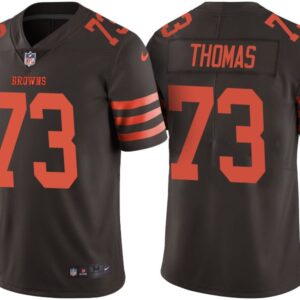 Browns 73 Joe Thomas Brown Color Rush Men Limited Jersey