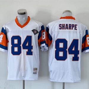Broncos 84 Shannon Sharpe 75th Anniversary Mitchell And Ness Throwback Men Jersey