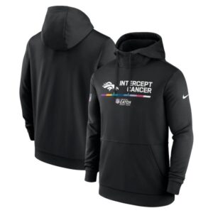 Broncos Black 2022 Crucial Catch Therma Performance Pullover Hoodie
