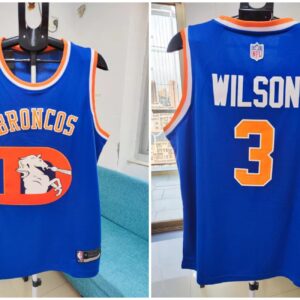Broncos 3 Wilson Blue Tank Top